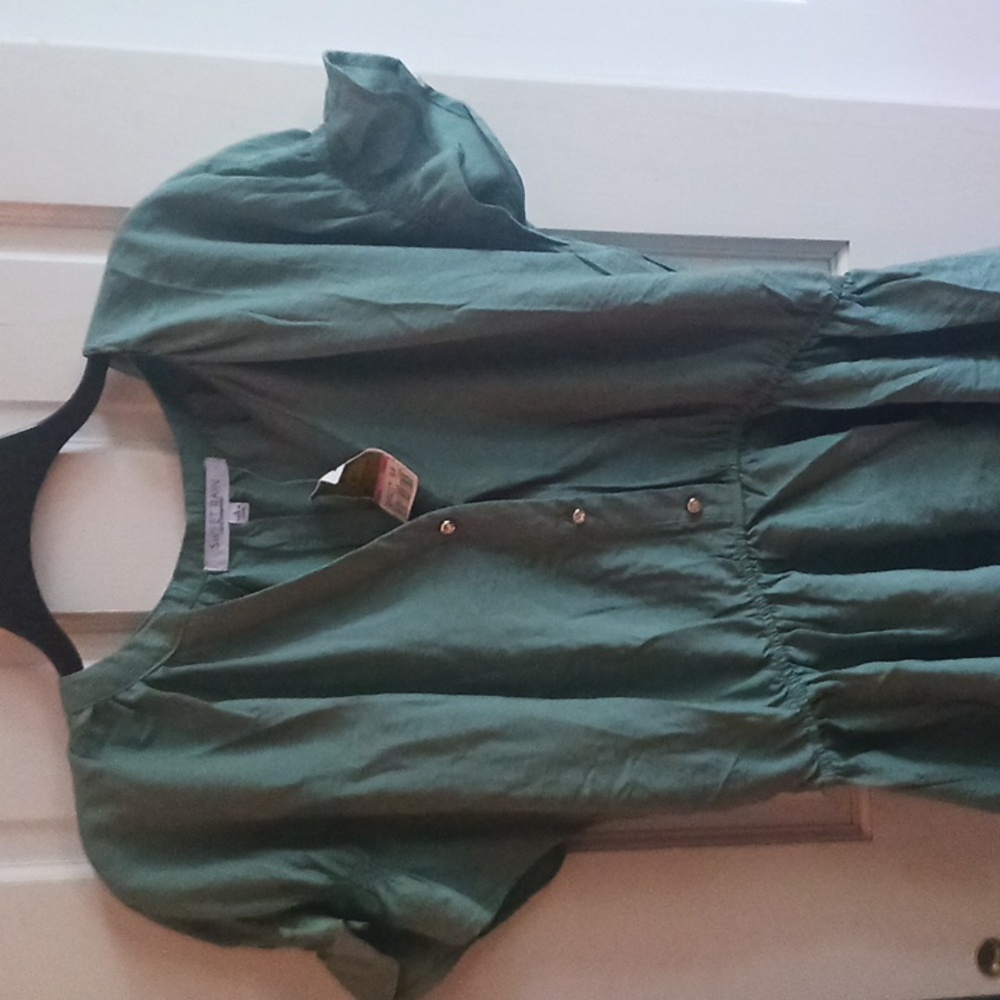 Sweet Rain Green Blouse